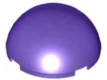 Dark Purple Cylinder Hemisphere 4 x 4