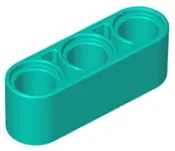 Dark Turquoise Technic, Liftarm Thick 1 x 3