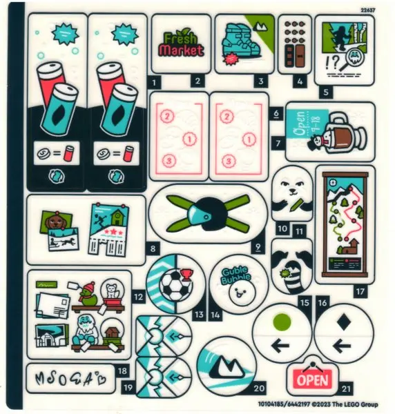 Sticker Sheet for Set 41756 - (10104185/6442197)