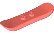 Coral Minifigure, Utensil Snowboard Small