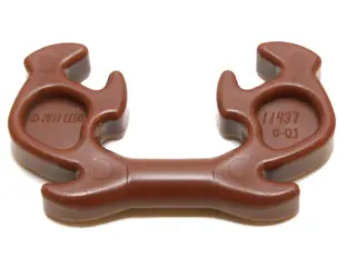Reddish Brown Minifigure, Helmet Ninja Horn Elaborate