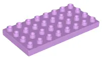 Medium Lavender Duplo, Plate 4 x 8