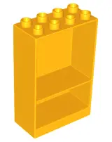 Bright Light Orange Duplo, Furniture Cabinet 2 x 4 x 5