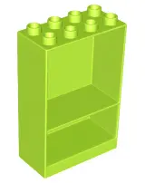 Lime Duplo, Furniture Cabinet 2 x 4 x 5