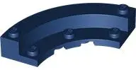 Blue Brick, Round Corner 5 x 5 Macaroni with 4 x 4 Round Plate Macaroni
