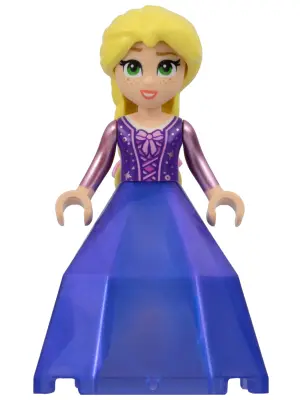 Rapunzel - Mini Doll, Bright Pink Flowers, Diamond Dress Container Bottom
