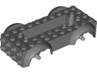 Dark Bluish Gray Vehicle, Base 5 x 10 x 2 1/2 with Mudguards and 2 x 6 Recessed Center with 3 Holes 