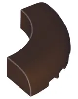 Dark Brown Brick, Round Corner 5 x 5 without Studs