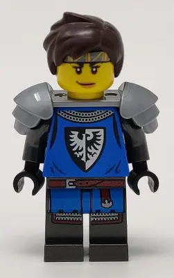 Black Falcon - Female, Pearl Dark Gray Detailed Legs, Flat Silver Shoulder Pads