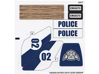 Sticker Sheet for Set 60070 - (19438/6124706)
