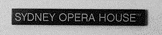 Black Tile 1 x 8 with 'SYDNEY OPERA HOUSE' Pattern