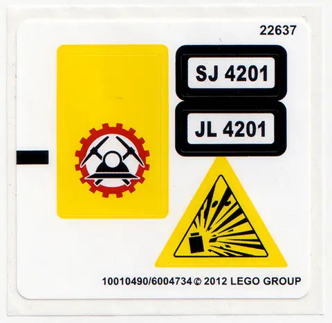 Sticker Sheet for Set 4201 - (10010490/6004734)