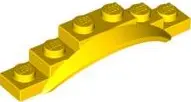 Yellow Vehicle, Mudguard 1 1/2 x 6 x 1 with Arch