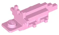 Bright Pink Axolotl Body Pixelated