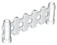 White Duplo Fence 1 x 6 x 2 Paled (Picket)