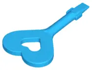 Dark Azure Tile Remover Key with Heart and Screwdriver Ends
