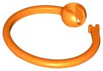 Orange Bag Tag Ring