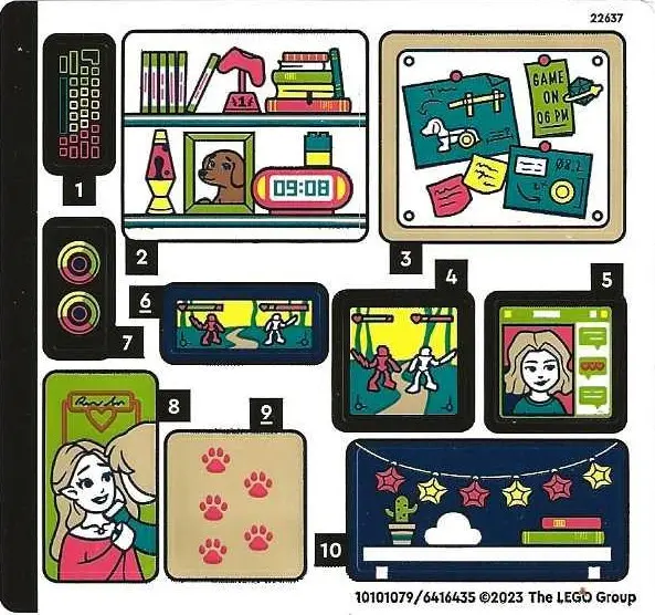 Sticker Sheet for Set 41755 - (10101079/6416435)