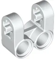 White Technic, Axle and Pin Connector Perpendicular Double Split