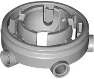 Light Bluish Gray Technic Turntable / Swashplate 5 x 5 Top with 5 Pin Holes