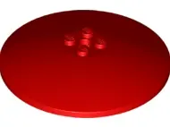 Red Dish 8 x 8 Inverted (Radar) - Solid Studs