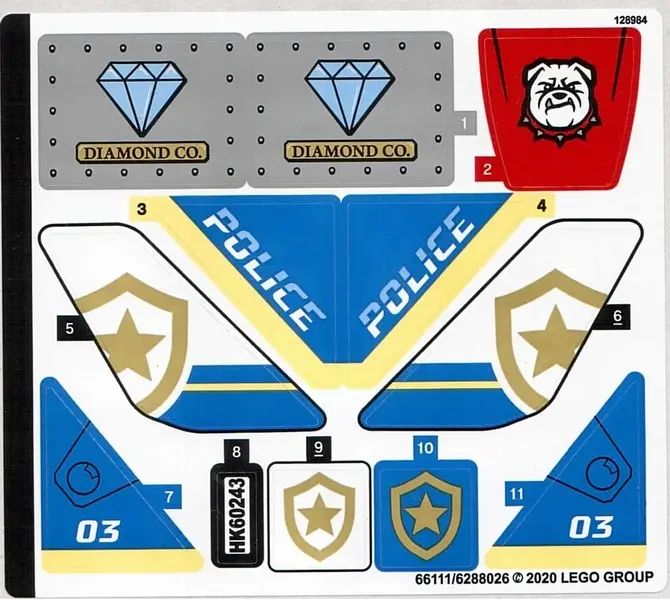 Sticker Sheet for Set 60243 - (66111/6288026)