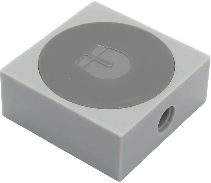 Light Bluish Gray Magnet Brick 4 x 4 x 1 1/3 No Studs and 2 Pin Holes