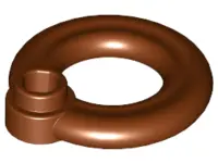 Reddish Brown Minifigure, Utensil Flotation Ring (Life Preserver)