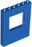 Blue Panel 1 x 6 x 6 with Window