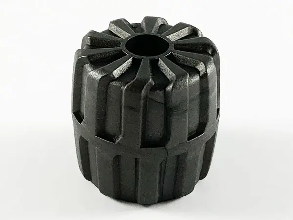 Pearl Dark Gray Wheel Hard Plastic Small (22mm D. x 24mm)