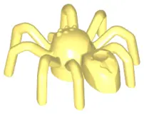 Bright Light Yellow Spider with Elongated Abdomen