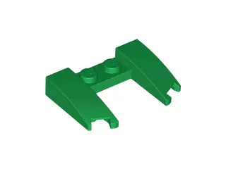 Green Wedge 3 x 4 x 2/3 Curved with Cutout