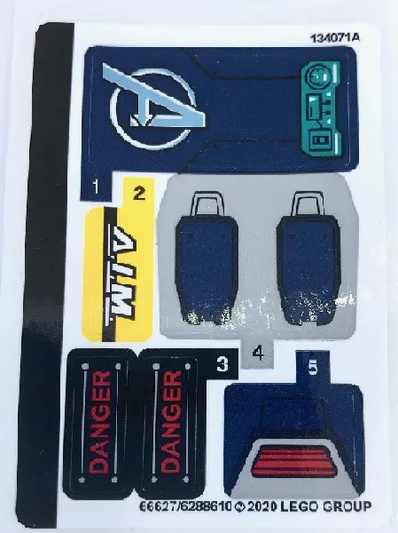 Sticker Sheet for Set 76142 - (66627/6288610)