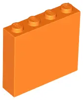 Orange Brick 1 x 4 x 3