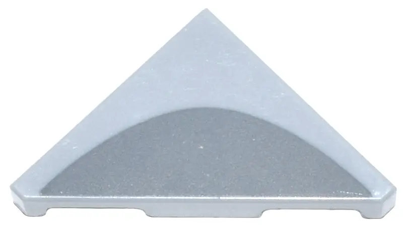 Light Bluish Gray Tile, Modified 2 x 2 Triangular with Dark Bluish Gray Curve Pattern