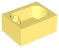 Bright Light Yellow Duplo, Furniture Small Bathtub
