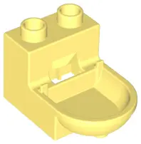 Bright Light Yellow Duplo, Furniture Toilet