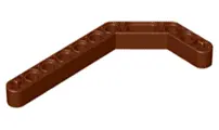 Reddish Brown Technic, Liftarm, Modified Bent Thick 1 x 11.5 Double