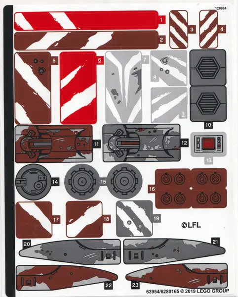 Sticker Sheet for Set 75254 - (63954/6280165)