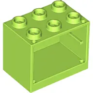 Lime Container, Cupboard 2 x 3 x 2 - Hollow Studs