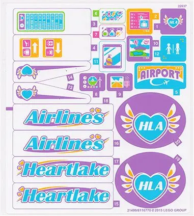 Sticker Sheet for Set 41109 - International Version - (21499/6116770)
