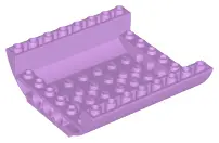 Medium Lavender Slope, Curved 8 x 8 x 2 Inverted Double