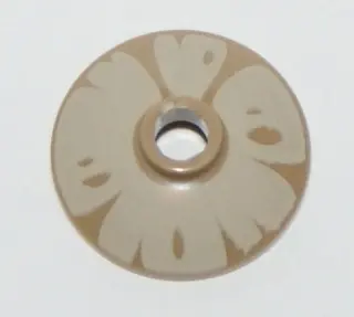 Dark Tan Dish 2 x 2 Inverted (Radar) with Mushroom Tan Pattern