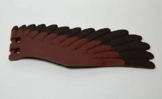 Reddish Brown Eagle Wing - Left with Dark Brown Feathers Pattern