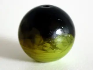 Trans-Brown Ball, Bionicle Zamor Sphere with Marbled Trans-Yellow Pattern (Palantír, Palantir)