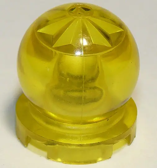Trans-Yellow Minifigure, Utensil Crystal Ball Globe 2 x 2 x 2