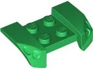 Green Vehicle, Mudguard 2 x 4 with Headlights Overhang