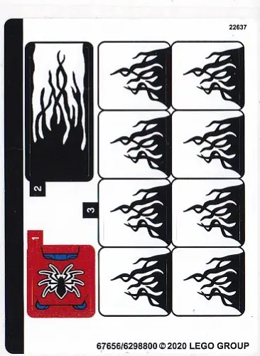 Sticker Sheet for Set 76163 - (67656/6298800)