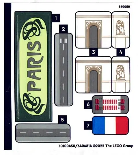 Sticker Sheet for Set 40568 - (10100450/6404814)