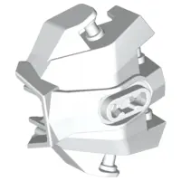 White Hero Factory Hand Armor with Handles for Clips